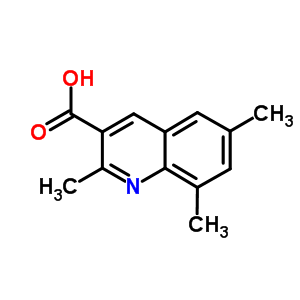 2,6,8-Trimethyl-quinoline-3-carboxylic acidStructure,876721-02-7Structure 2,6,8-Trimethyl-quinoline-3-carboxylic acid Structure,876721-02-7Structure