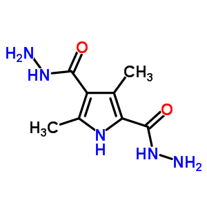 3,5-Dimethyl-1h-pyrrole-2,4-dicarbohydrazideStructure,87781-09-7Structure 3,5-Dimethyl-1h-pyrrole-2,4-dicarbohydrazide Structure,87781-09-7Structure