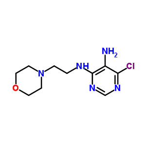 6-Chloro-n-(2-morpholin-4-ylethyl)pyrimidine-4,5-diamineStructure,88442-82-4Structure 6-Chloro-n-(2-morpholin-4-ylethyl)pyrimidine-4,5-diamine Structure,88442-82-4Structure