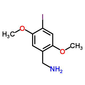 2,5-Dimethoxy-4-iodobenzylamineStructure,886362-66-9Structure 2,5-Dimethoxy-4-iodobenzylamine Structure,886362-66-9Structure