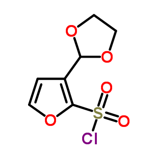 3-(1,3-Dioxolan-2-yl)furan-2-sulfonyl chlorideStructure,886851-63-4Structure 3-(1,3-Dioxolan-2-yl)furan-2-sulfonyl chloride Structure,886851-63-4Structure