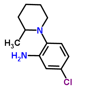 5-Chloro-2-(2-methyl-1-piperidinyl)anilineStructure,893751-38-7Structure 5-Chloro-2-(2-methyl-1-piperidinyl)aniline Structure,893751-38-7Structure