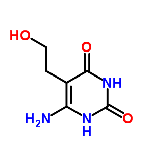 6-Amino-5-(2-hydroxyethyl)-1h-pyrimidine-2,4-dioneStructure,89598-70-9Structure 6-Amino-5-(2-hydroxyethyl)-1h-pyrimidine-2,4-dione Structure,89598-70-9Structure