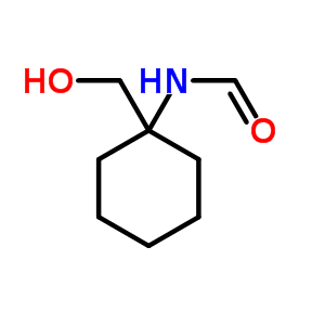 N-[1-(羥基甲基)環(huán)己基]甲酰胺結(jié)構(gòu)式_90204-86-7結(jié)構(gòu)式