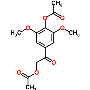 2-(乙?；趸?-1-[4-(乙?；趸?-3,5-二甲氧基苯基]-乙酮結(jié)構(gòu)式_90426-23-6結(jié)構(gòu)式