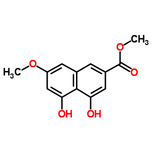 4,5-Dihydroxy-7-methoxy-2-naphthalenecarboxylic acid methyl esterStructure,90539-46-1Structure 4,5-Dihydroxy-7-methoxy-2-naphthalenecarboxylic acid methyl ester Structure,90539-46-1Structure