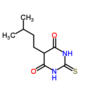 4,6(1H,5h)-pyrimidinedione,dihydro-5-(3-methylbutyl)-2-thioxo-Structure,90565-96-1Structure 4,6(1H,5h)-pyrimidinedione,dihydro-5-(3-methylbutyl)-2-thioxo- Structure,90565-96-1Structure