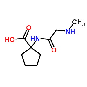(7ci)-1-[2-(甲基氨基)乙酰氨基]-環(huán)戊烷羧酸結(jié)構(gòu)式_90770-30-2結(jié)構(gòu)式
