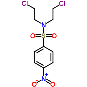 Benzenesulfonamide,n,n-bis(2-chloroethyl)-4-nitro-Structure,90876-33-8Structure Benzenesulfonamide,n,n-bis(2-chloroethyl)-4-nitro- Structure,90876-33-8Structure