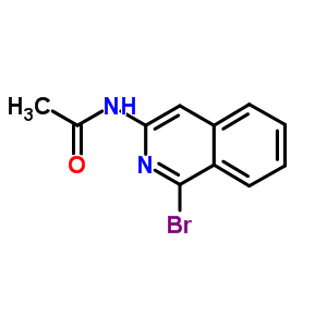 Acetamide,n-(1-bromo-3-isoquinolinyl)-Structure,91062-66-7Structure Acetamide,n-(1-bromo-3-isoquinolinyl)- Structure,91062-66-7Structure