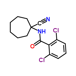 2,6-Dichloro-n-(1-cyano-cycloheptyl)-benzamideStructure,912763-62-3Structure 2,6-Dichloro-n-(1-cyano-cycloheptyl)-benzamide Structure,912763-62-3Structure