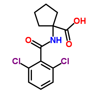1-(2,6-Dichloro-benzoylamino)-cyclopentanecarboxylic acidStructure,912763-69-0Structure 1-(2,6-Dichloro-benzoylamino)-cyclopentanecarboxylic acid Structure,912763-69-0Structure