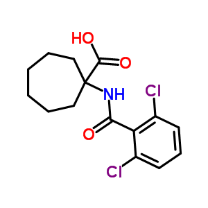 1-(2,6-Dichloro-benzoylamino)-cycloheptanecarboxylic acidStructure,912763-77-0Structure 1-(2,6-Dichloro-benzoylamino)-cycloheptanecarboxylic acid Structure,912763-77-0Structure