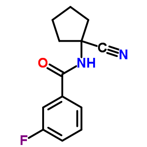 N-(1-氰基環(huán)戊基)-3-氟苯甲酰胺結(jié)構(gòu)式_912770-81-1結(jié)構(gòu)式