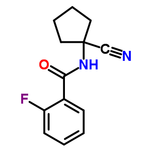 N-(1-氰基環(huán)戊基)-2-氟苯甲酰胺結(jié)構(gòu)式_912771-07-4結(jié)構(gòu)式