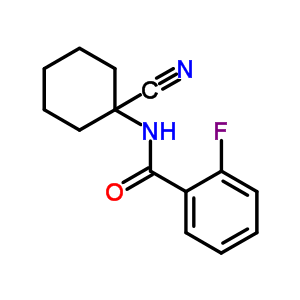 N-(1-氰基環(huán)己基)-2-氟苯甲酰胺結(jié)構(gòu)式_912771-10-9結(jié)構(gòu)式