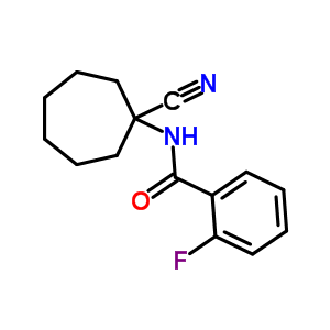 N-(1-氰基環(huán)庚基)-2-氟苯甲酰胺結構式_912771-12-1結構式