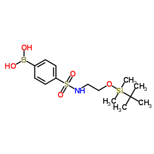 4-(N-(2-(tbdmso)ethyl)sulfamoyl)phenylboronic acidStructure,913835-53-7Structure 4-(N-(2-(tbdmso)ethyl)sulfamoyl)phenylboronic acid Structure,913835-53-7Structure