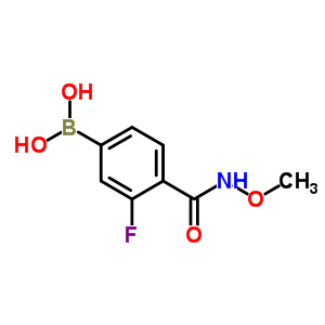 N-methoxy 4-borono-2-fluorobenzamideStructure,913835-58-2Structure N-methoxy 4-borono-2-fluorobenzamide Structure,913835-58-2Structure