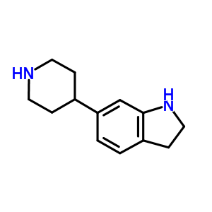 6-Piperidin-4-yl-2,3-dihydro-1h-indoleStructure,914223-14-6Structure 6-Piperidin-4-yl-2,3-dihydro-1h-indole Structure,914223-14-6Structure