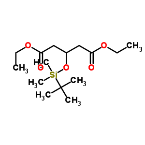 3-(叔丁基二甲基甲硅烷基氧基)戊二酸二乙酯結(jié)構(gòu)式_91424-39-4結(jié)構(gòu)式