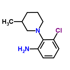 3-Chloro-2-(3-methyl-1-piperidinyl)anilineStructure,915921-30-1Structure 3-Chloro-2-(3-methyl-1-piperidinyl)aniline Structure,915921-30-1Structure