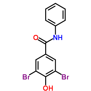 3,5-Dibromo-4-hydroxy-n-phenyl-benzamideStructure,91805-70-8Structure 3,5-Dibromo-4-hydroxy-n-phenyl-benzamide Structure,91805-70-8Structure