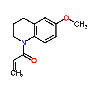 2-Propen-1-one,1-(3,4-dihydro-6-methoxy-1(2h)-quinolinyl)-Structure,91957-45-8Structure 2-Propen-1-one,1-(3,4-dihydro-6-methoxy-1(2h)-quinolinyl)- Structure,91957-45-8Structure