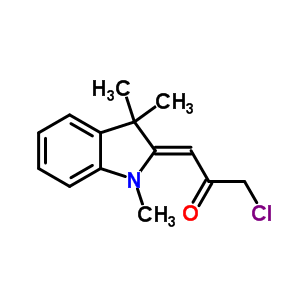 1-Chloro-3-(1,3,3-trimethyl-1,3-dihydro-indol-2-ylidene)-propan-2-oneStructure,92297-75-1Structure 1-Chloro-3-(1,3,3-trimethyl-1,3-dihydro-indol-2-ylidene)-propan-2-one Structure,92297-75-1Structure