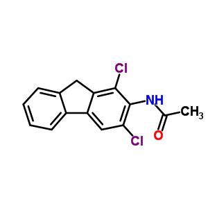 N-(1,3-二氯-9h-芴-2-基)乙酰胺結(jié)構(gòu)式_92428-54-1結(jié)構(gòu)式