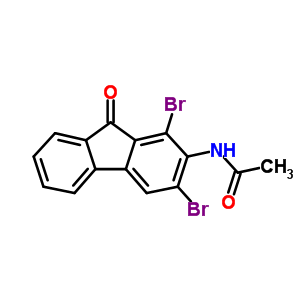 Acetamide,n-(1,3-dibromo-9-oxo-9h-fluoren-2-yl)-Structure,92429-81-7Structure Acetamide,n-(1,3-dibromo-9-oxo-9h-fluoren-2-yl)- Structure,92429-81-7Structure