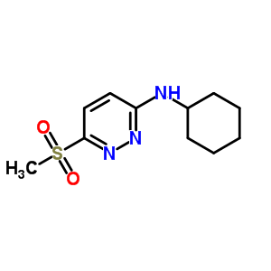 3-Pyridazinamine,n-cyclohexyl-6-(methylsulfonyl)-Structure,92575-55-8Structure 3-Pyridazinamine,n-cyclohexyl-6-(methylsulfonyl)- Structure,92575-55-8Structure