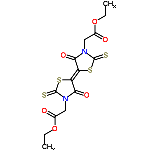 2-[(5e)-5-[3-(乙氧基羰基甲基)-4-氧代-2-磺?；?噻唑啉-5-基]-4-氧代-2-磺?；?噻唑啉-3-基]乙酸乙酯結(jié)構(gòu)式_93719-13-2結(jié)構(gòu)式