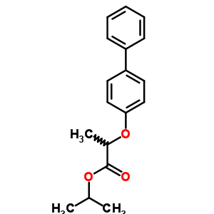 Propan-2-yl 2-(4-phenylphenoxy)propanoateStructure,93903-48-1Structure Propan-2-yl 2-(4-phenylphenoxy)propanoate Structure,93903-48-1Structure