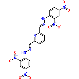 2,6-Pyridinedicarboxaldehyde,2,6-di-2-(2,4-dinitrophenyl)hydrazoneStructure,94211-38-8Structure 2,6-Pyridinedicarboxaldehyde,2,6-di-2-(2,4-dinitrophenyl)hydrazone Structure,94211-38-8Structure