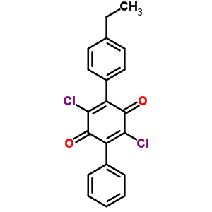 2,5-Dichloro-3-(4-ethylphenyl)-6-phenyl-cyclohexa-2,5-diene-1,4-dioneStructure,94463-69-1Structure 2,5-Dichloro-3-(4-ethylphenyl)-6-phenyl-cyclohexa-2,5-diene-1,4-dione Structure,94463-69-1Structure