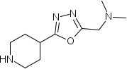 N,n-dimethyl-5-(4-piperidinyl)-1,3,4-oxadiazole-2-methanamineStructure,949100-23-6Structure N,n-dimethyl-5-(4-piperidinyl)-1,3,4-oxadiazole-2-methanamine Structure,949100-23-6Structure