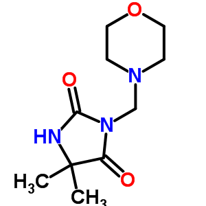 5,5-Dimethyl-3-(morpholin-4-ylmethyl)imidazolidine-2,4-dioneStructure,951-13-3Structure 5,5-Dimethyl-3-(morpholin-4-ylmethyl)imidazolidine-2,4-dione Structure,951-13-3Structure