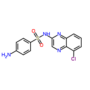 4-Amino-n-(5-chloro-2-quinoxalinyl)benzenesulfonamideStructure,97919-22-7Structure 4-Amino-n-(5-chloro-2-quinoxalinyl)benzenesulfonamide Structure,97919-22-7Structure