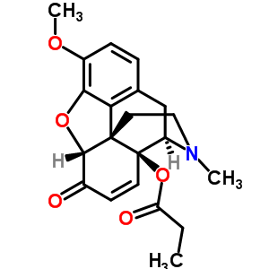 Morphinan-6-one, 7,8-didehydro-4,5-epoxy-3-methoxy-17-methyl-14-(1-oxopropoxy)-, (5??)-Structure,981-01-1Structure Morphinan-6-one, 7,8-didehydro-4,5-epoxy-3-methoxy-17-methyl-14-(1-oxopropoxy)-, (5??)- Structure,981-01-1Structure